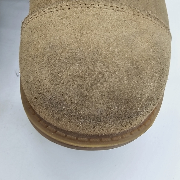 Ugg Gradin Womens Tan Suede Leather Lace Up Round Toe Stacked Heel Boots Size 8 - Picture 12 of 12